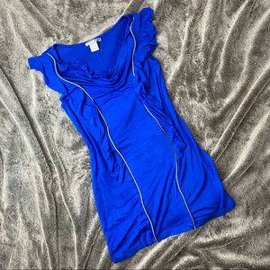 Alberto Makali Zipper Detail Mini Dress